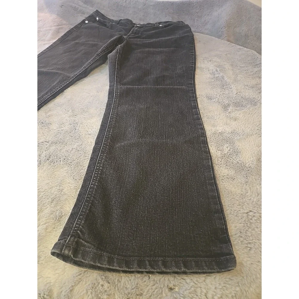 Nine West Jeans Vintage Women's Size 33x 16s America Black Bootcut‎ Straight